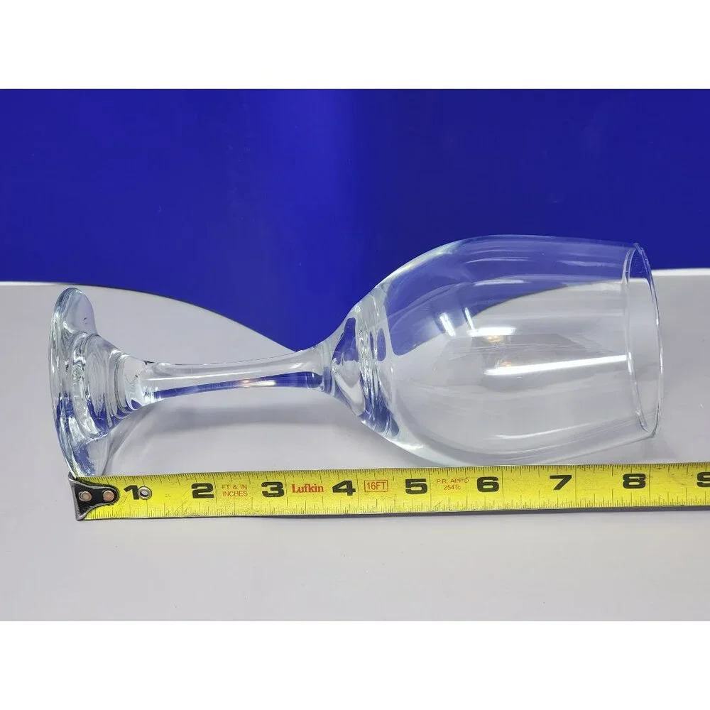 Set Of 2 Clear Crystal Glass Wine Glasses Elegant Stemware For Red Or White Wine